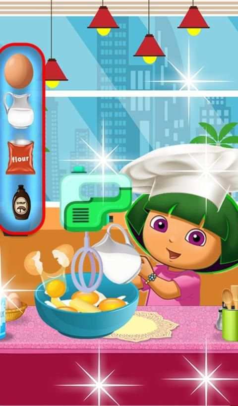 Hot Cooking Dora Cake-Crazy Kitchen Game स्क्रीनशॉट 4