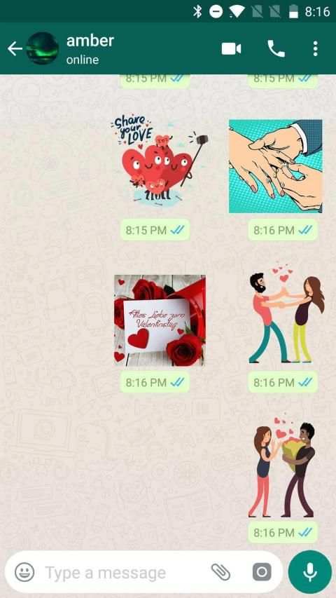 Romantic Love Stickers for WhatsApp, WAStickerApps screenshot 1