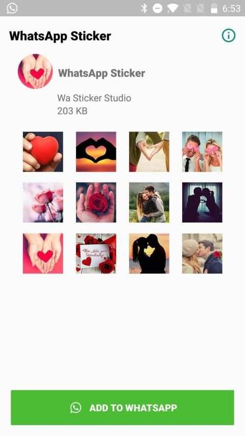 Romantic Love Stickers for WhatsApp, WAStickerApps screenshot 4