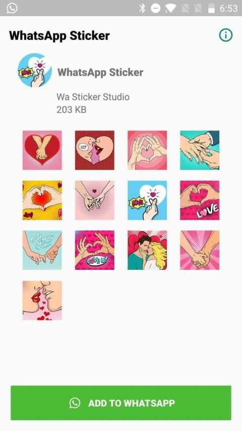 Romantic Love Stickers for WhatsApp, WAStickerApps screenshot 3