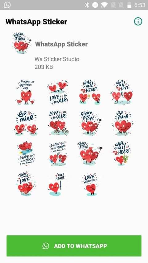 Romantic Love Stickers for WhatsApp, WAStickerApps screenshot 5