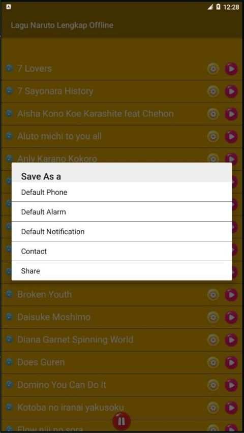 Lagu Naruto Lengkap Offline screenshot 1