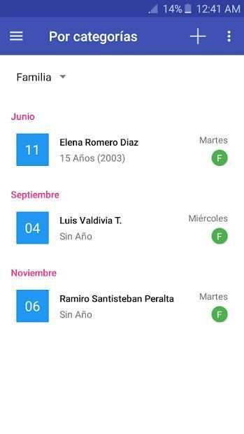 Calendario cumpleaños - Lite screenshot 4