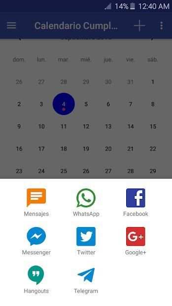Calendario cumpleaños - Lite screenshot 7