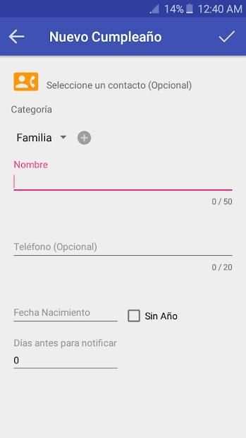 Calendario cumpleaños - Lite screenshot 8