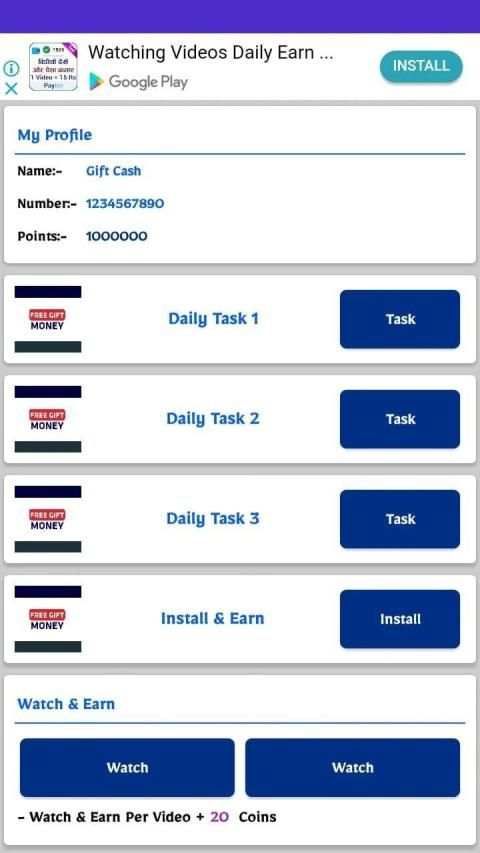 Gift Cash - Earn Money Daily स्क्रीनशॉट 5