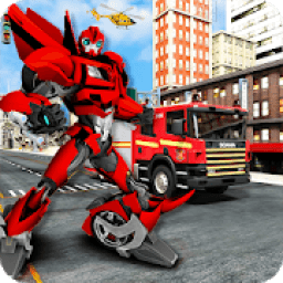 ikon Firefighter Real Robot Transform Firetruck Driving