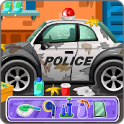 ikon Clean up police car