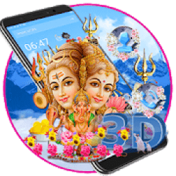 ikon Lord Shiva 3D Parallax Launcher Theme *