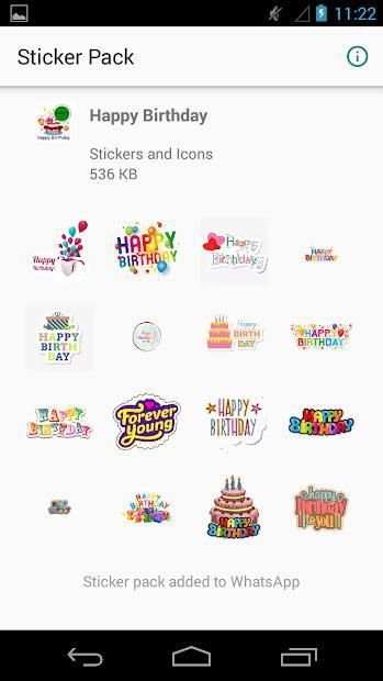 Happy birthday Stickers for WhatsApp screenshot 2