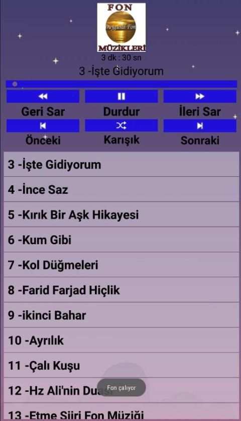Fon Müzikleri(İnternetsiz 40 Duygusal Fon) screenshot 3
