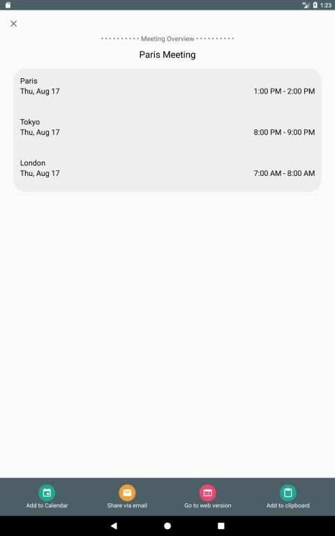 Meeting Planner by timeanddate.com स्क्रीनशॉट 12