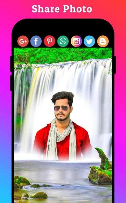 Waterfall Photo Frames स्क्रीनशॉट 13