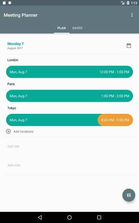Meeting Planner by timeanddate.com screenshot 5
