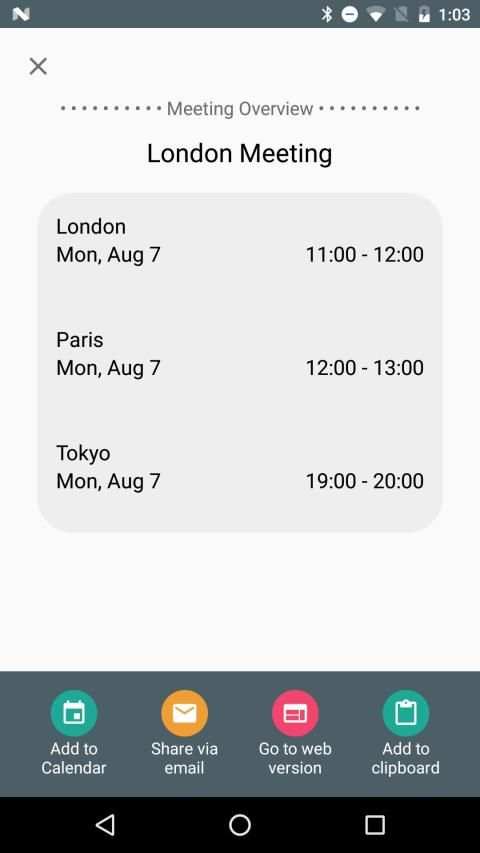Meeting Planner by timeanddate.com स्क्रीनशॉट 22