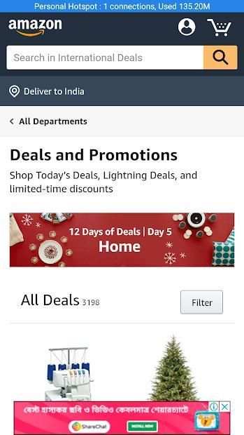 Shop on Amazon screenshot 1