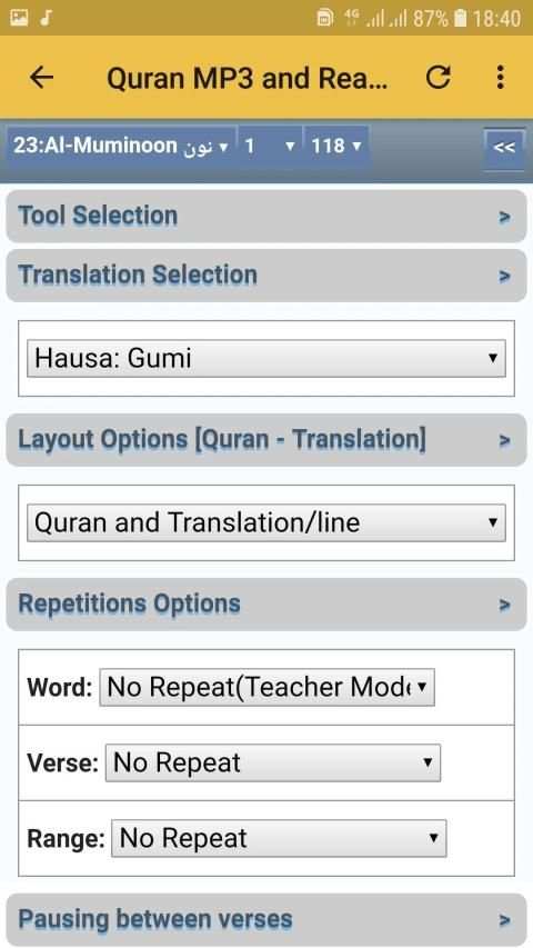 Full Quran Abdullah Basfar Offline MP3 & READ screenshot 4