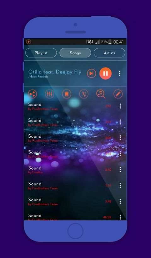 Mp3 player स्क्रीनशॉट 1
