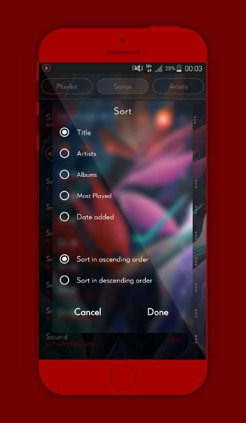 Mp3 player स्क्रीनशॉट 2