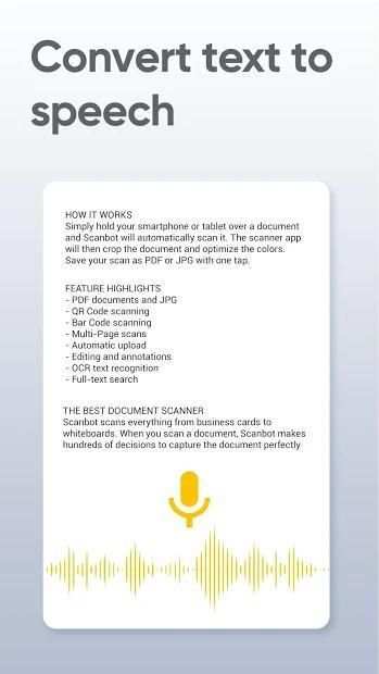 Image To Text Converter And Camera Scanner To PDF screenshot 1
