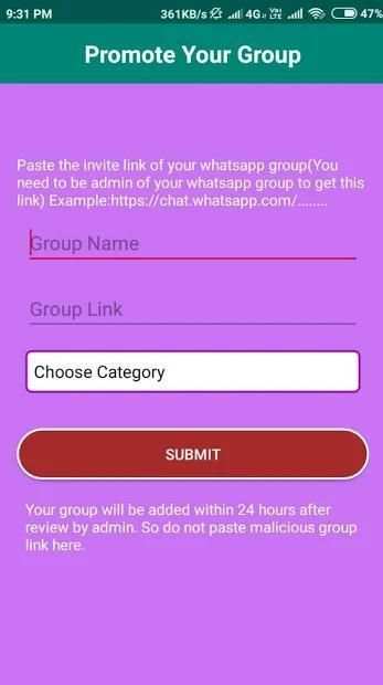 Group Links For Whatsapp screenshot 1