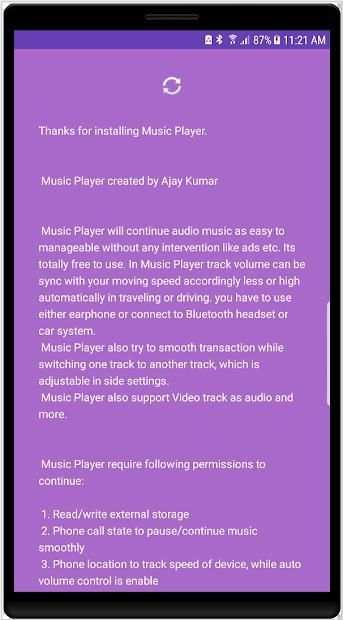 Music Player स्क्रीनशॉट 2