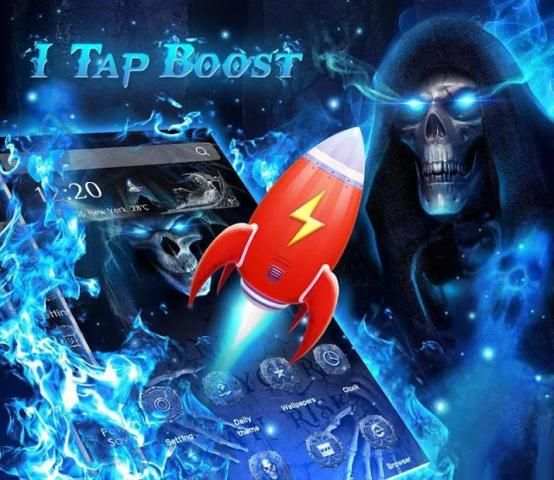 3D Blue Grim Reaper Launcher screenshot 2