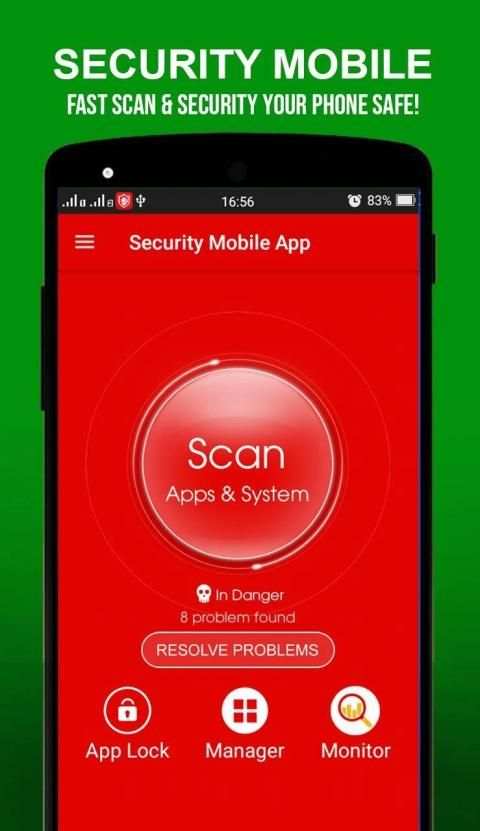 Security mobile app - Antivirus cleaner, App Lock स्क्रीनशॉट 1