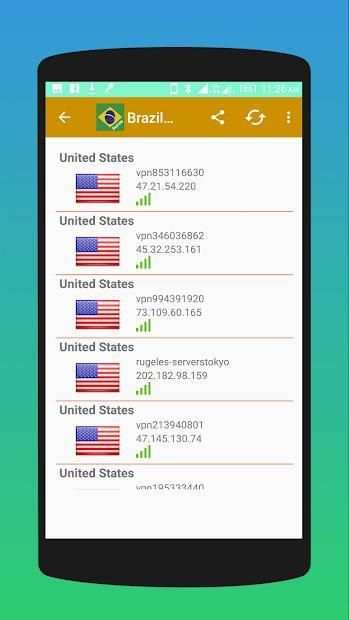 Brazil VPN screenshot 2