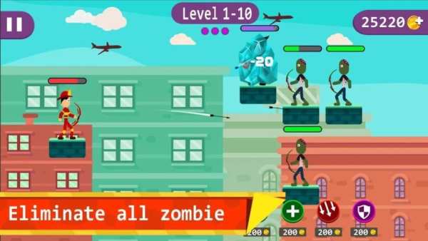 Stickman Archer - Zombie Hunter screenshot 1
