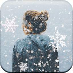 Snowfall Overlay Photo App