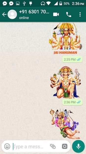Lord Hanuman Stickers for whatsapp(WASticker APP) स्क्रीनशॉट 2