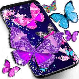 Glitter butterfly live wallpaper
