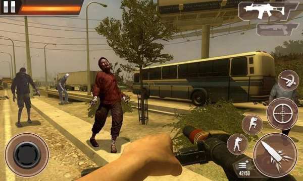 Zombie Shooting Games - The Last Land screenshot 1