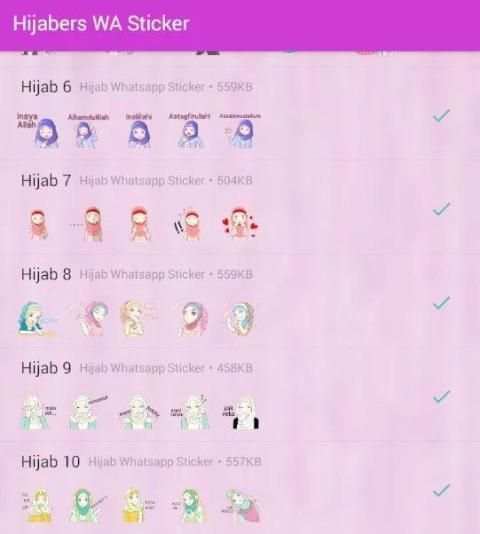 Sticker Hijabers For WA screenshot 1