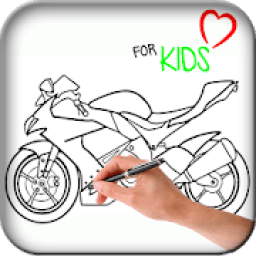 How to Draw Motorcycle for Kids आइकन