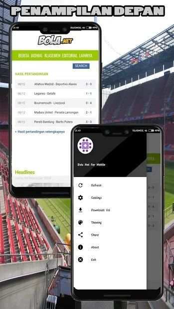 Bola Net For Mobile screenshot 2