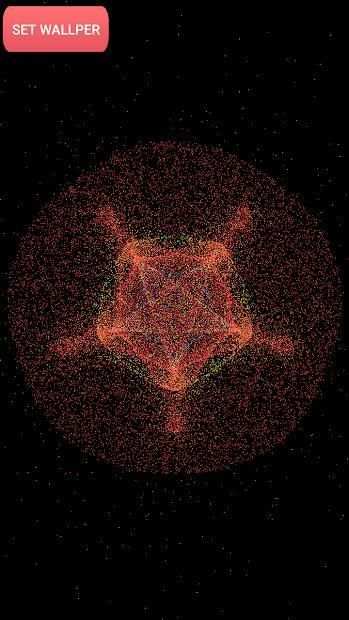 Particles live wallpaper screenshot 1