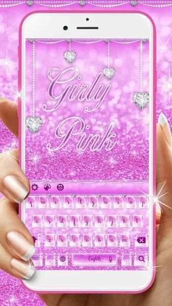 Rosy Glitter Keypad स्क्रीनशॉट 2