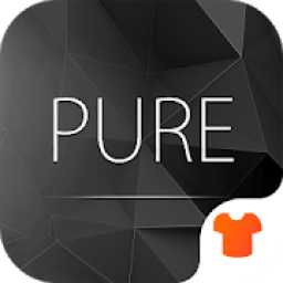 Pure Black Launcher Theme आइकन