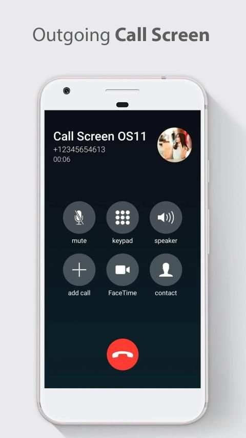 Call Screen Theme OS 11 Phone 8 screenshot 5