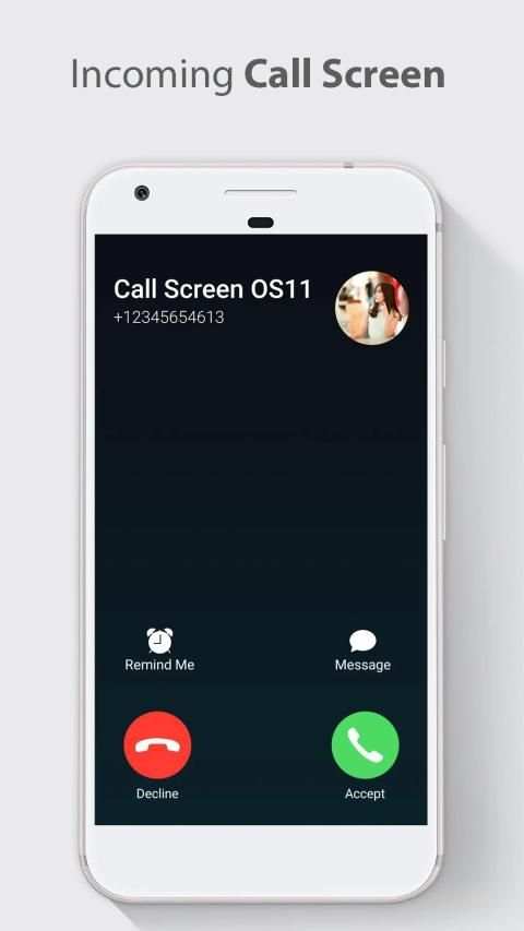 Call Screen Theme OS 11 Phone 8 screenshot 4