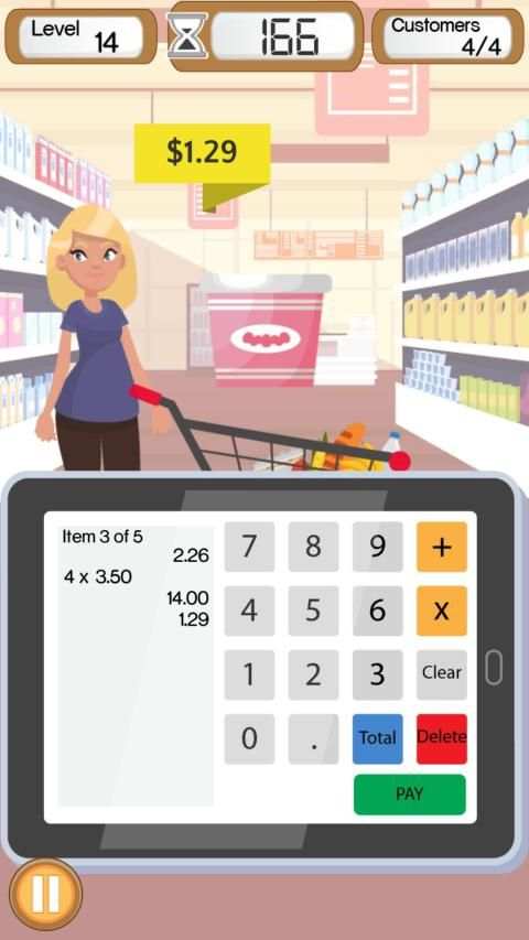 Supermarket Cashier - Cash Register & Money Game screenshot 4