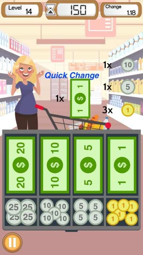 Supermarket Cashier - Cash Register & Money Game screenshot 3