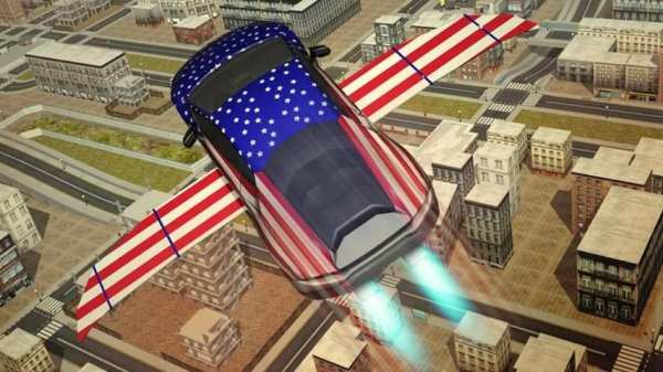 Free Flying Racing Car Driving screenshot 24