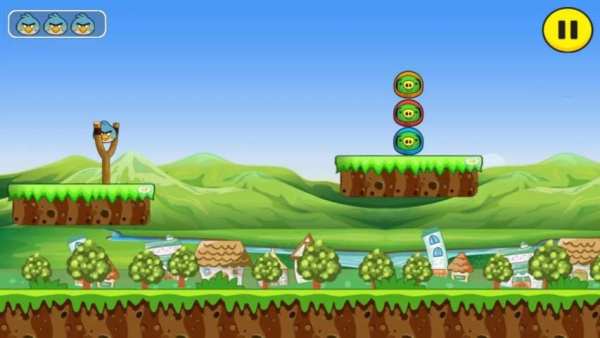 Angry Chicken-Knock Down-Slingshoot 2019 screenshot 3
