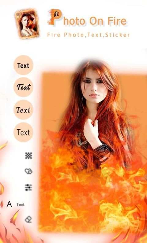 Photo On Fire - Fire Photo ,Text, Sticker **️ screenshot 5