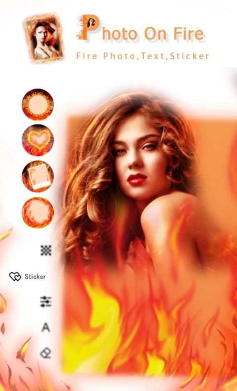 Photo On Fire - Fire Photo ,Text, Sticker **️ screenshot 7