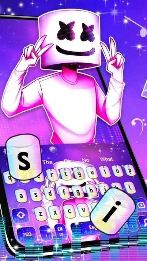 Galaxy Neon DJ Keyboard Theme स्क्रीनशॉट 3