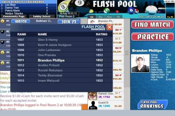 Flash 8-Ball Pool Game स्क्रीनशॉट 1